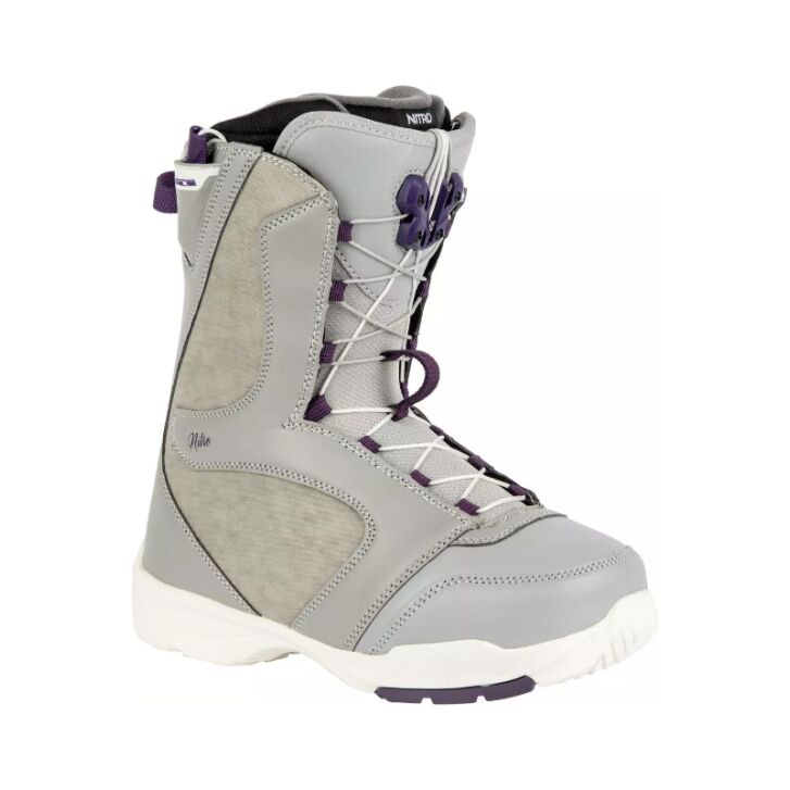 Nitro Flora TLS Snowboard Boot 2023 (Grey/Purple)
