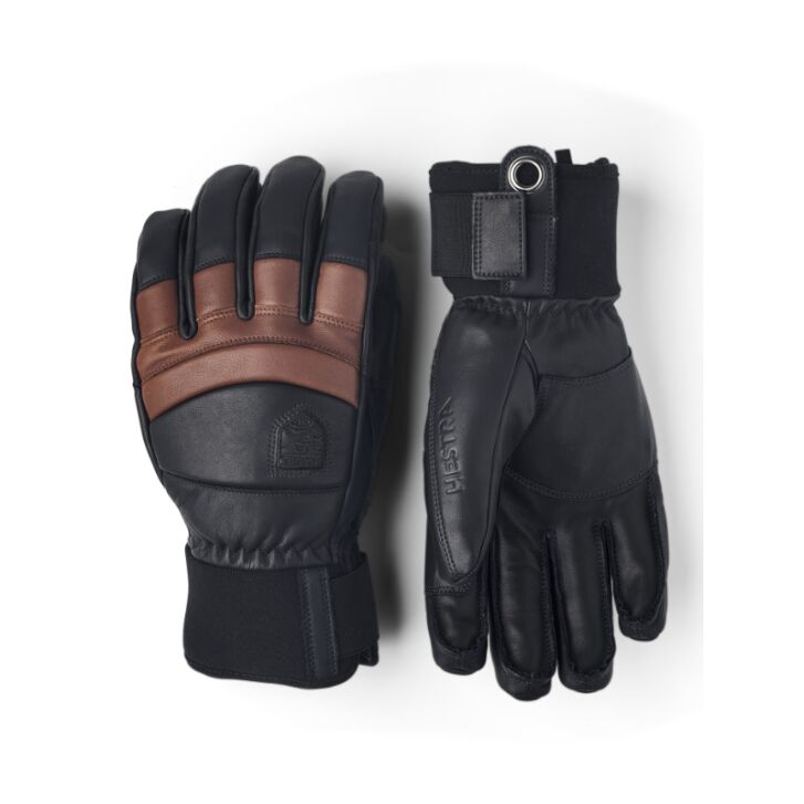 Hestra Fall Line 5-Finger Ski Handschuh (Navy/Brown)