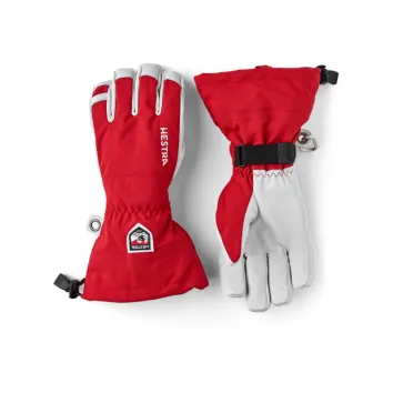 Hestra Army Leather 5-Finger Ski Handschuh (Red)