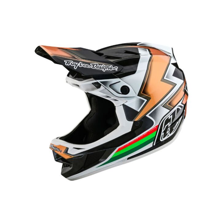 Troy Lee Designs D4 Carbon Mountainbike Helm (Black/Gold)