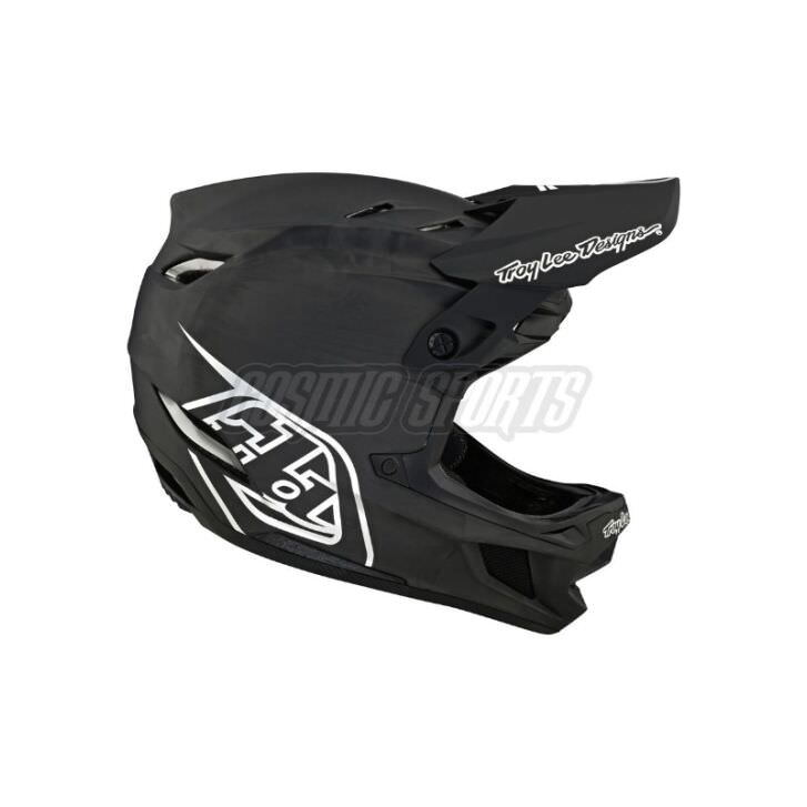 Troy Lee Designs D4 Carbon Mountainbike Helm (Black/Silver) XL / 60-61cm