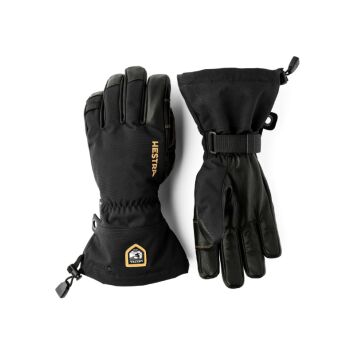 Hestra Army Leather Gore-Tex 5-Finger Ski Handschuh (Black)