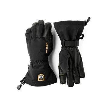Hestra Army Leather Gore-Tex 5-Finger Ski Handschuh (Black)
