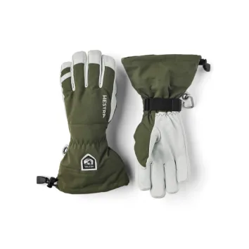 Hestra Army Leather 5-Finger Ski Handschuh (Olive)