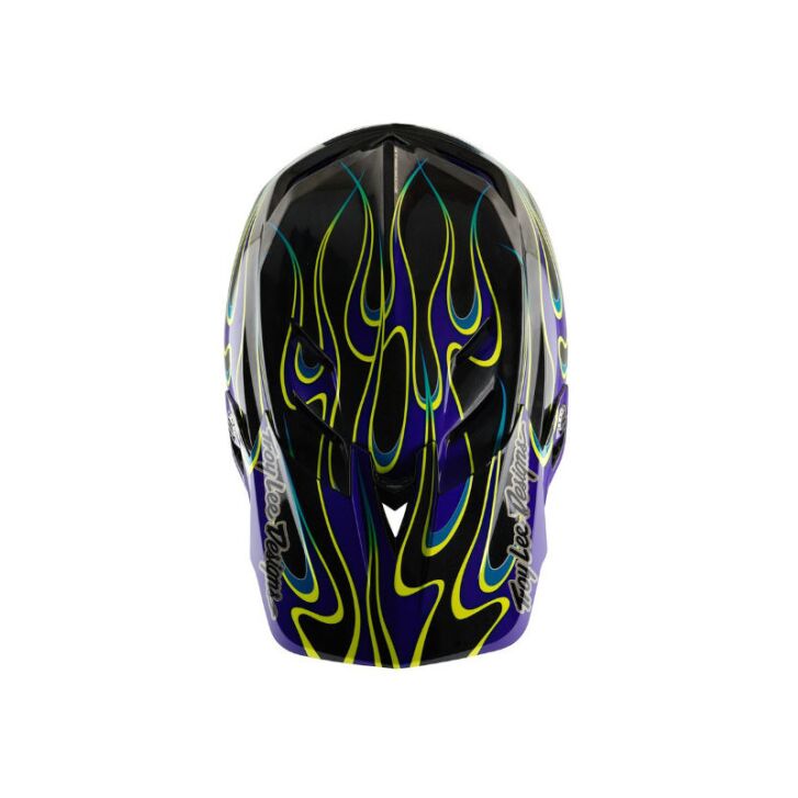 Troy Lee Designs D4 Carbon Mountainbike Helm (Black/Purple)