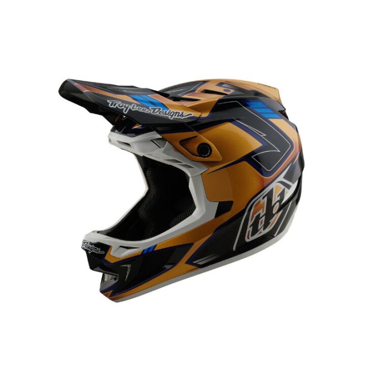 Troy Lee Designs D4 Composite Mountainbike Helm (Black/Gold)