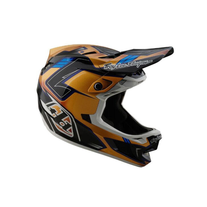 Troy Lee Designs D4 Composite Mountainbike Helm (Black/Gold)