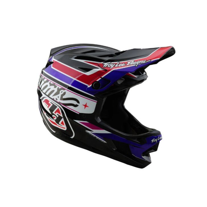 Troy Lee Designs D4 Polyacrylite Mountainbike Helm (Linear/Black)