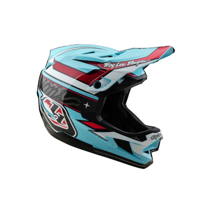 Troy Lee Designs D4 Polyacrylite Mountainbike Helm (Blue) M / 57-58cm