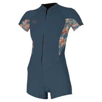 ONeill Bahia 2/1mm FZ Damen Shorty (Copenblue)