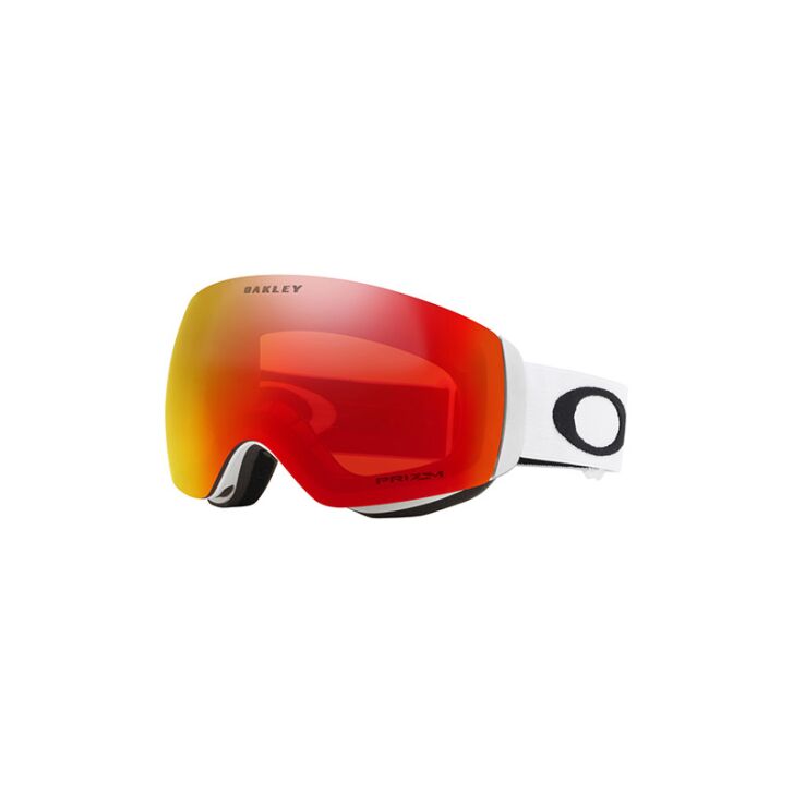 Oakley Flight Deck M Ski Brille (White/Torch)