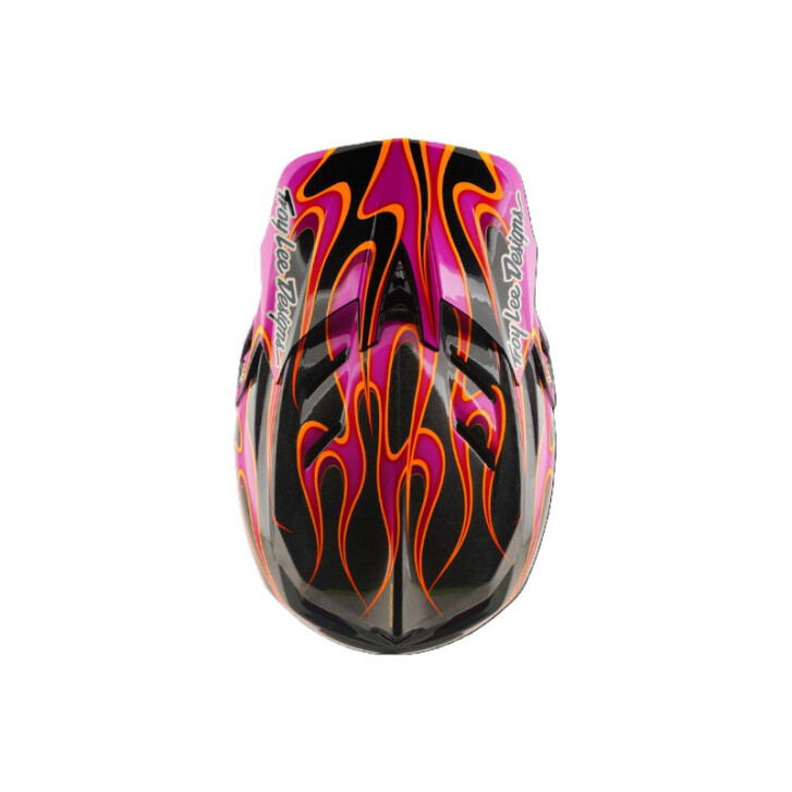 Troy Lee Designs D4 Carbon Mountainbike Helm (Carbon/Magenta)