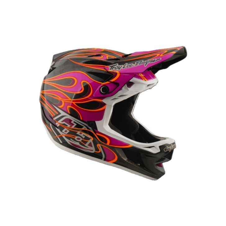 Troy Lee Designs D4 Carbon Mountainbike Helm (Carbon/Magenta)
