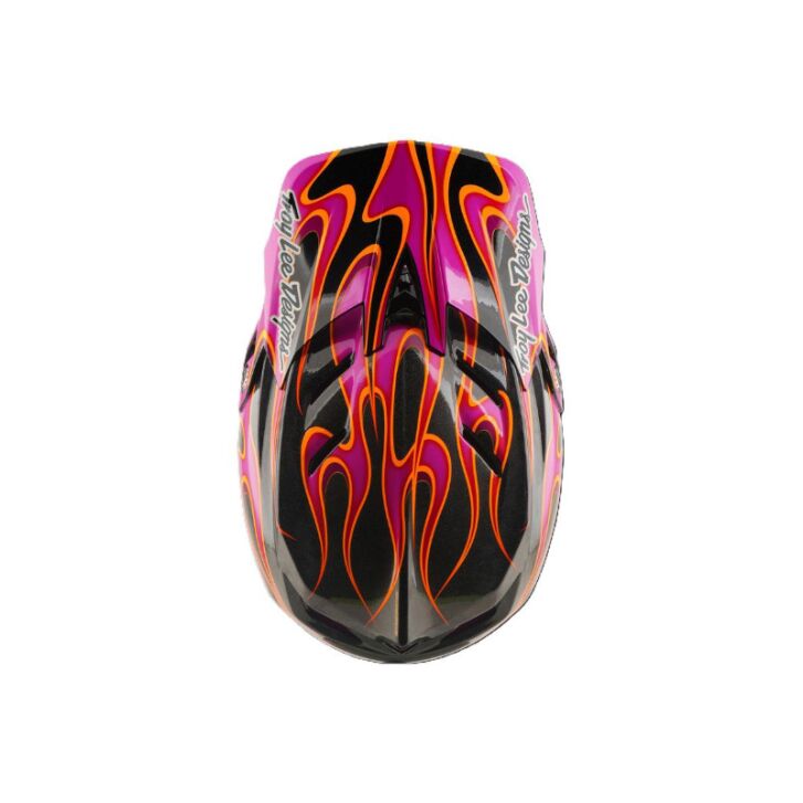 Troy Lee Designs D4 Carbon Mountainbike Helm (Carbon/Magenta)
