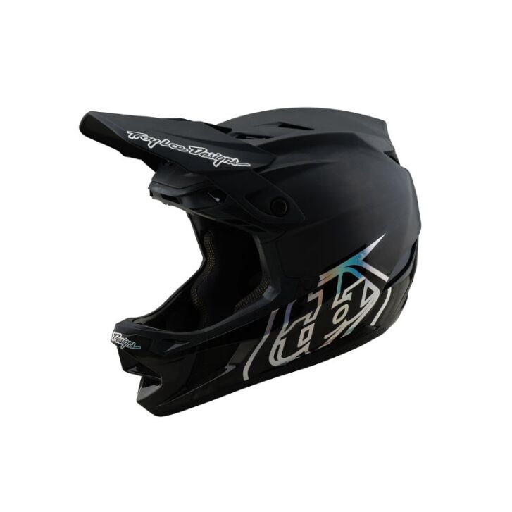 Troy Lee Designs D4 Carbon Mountainbike Helm (Silver/Black)