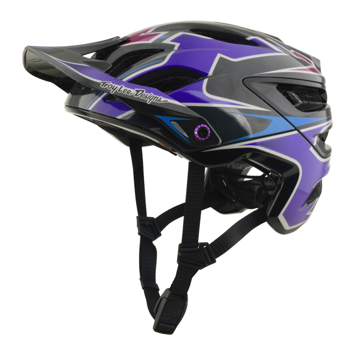 Troy Lee Designs A3 Mountainbike Helm (Black/Purple)