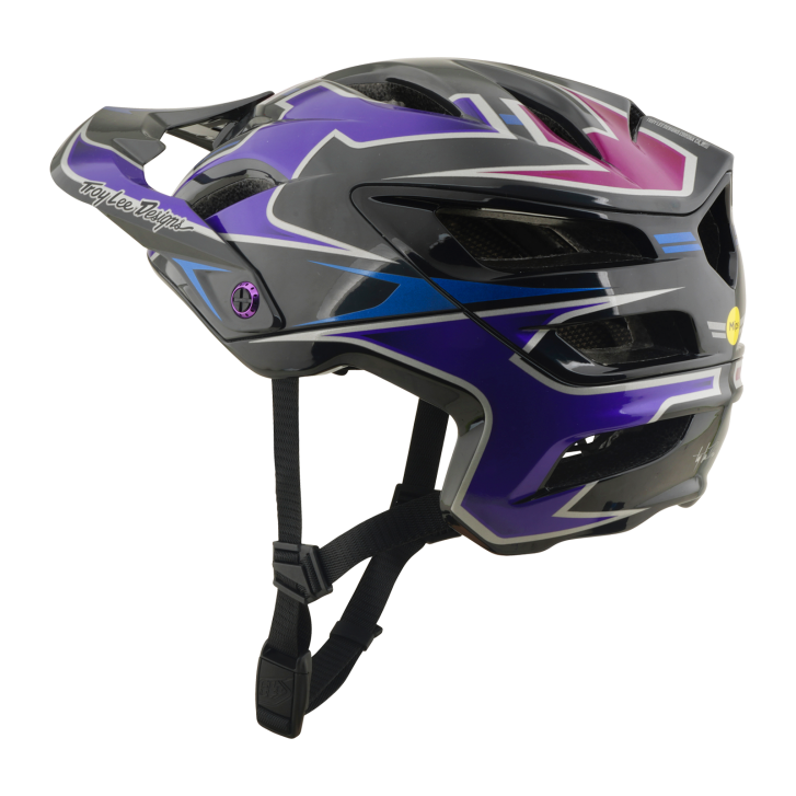Troy Lee Designs A3 Mountainbike Helm (Black/Purple)