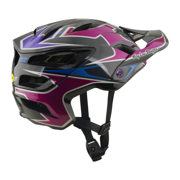 Troy Lee Designs A3 Mountainbike Helm (Black/Purple)
