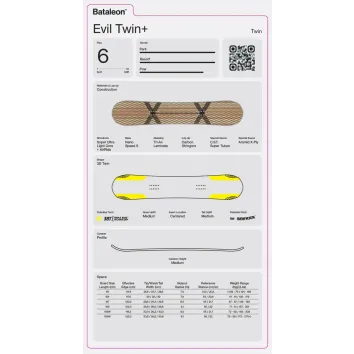 Bataleon Evil Twin+ Snowboard 2027