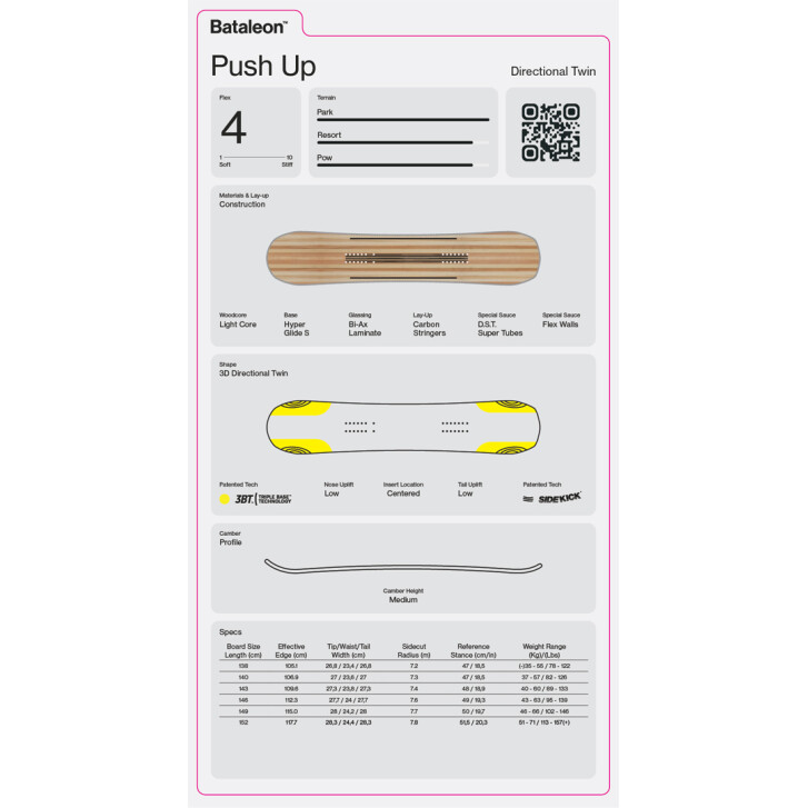 Bataleon Push Up Snowboard 2027