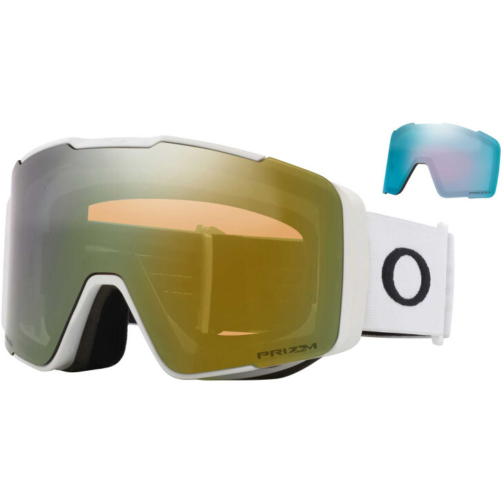 Oakley Line Miner Pro L Ski Brille (White/Prizm Sage)