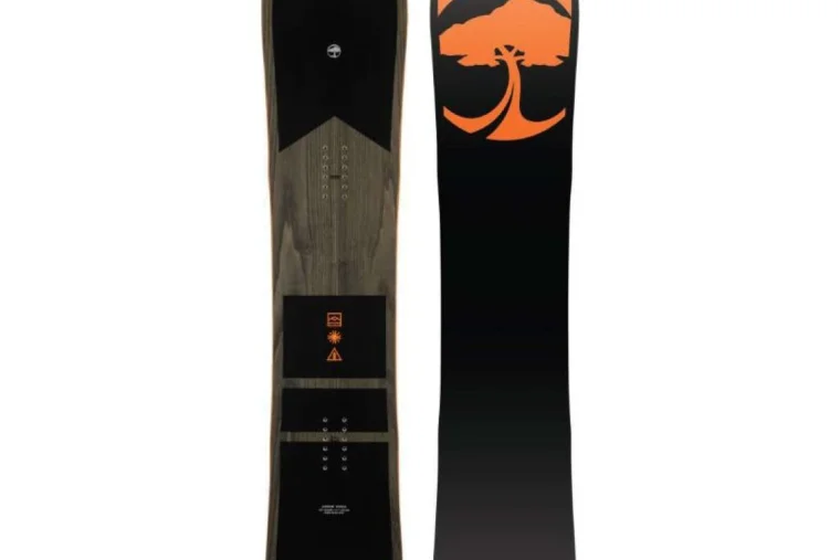 Arbor Coda Snowboard, Ober- und Unterseite
